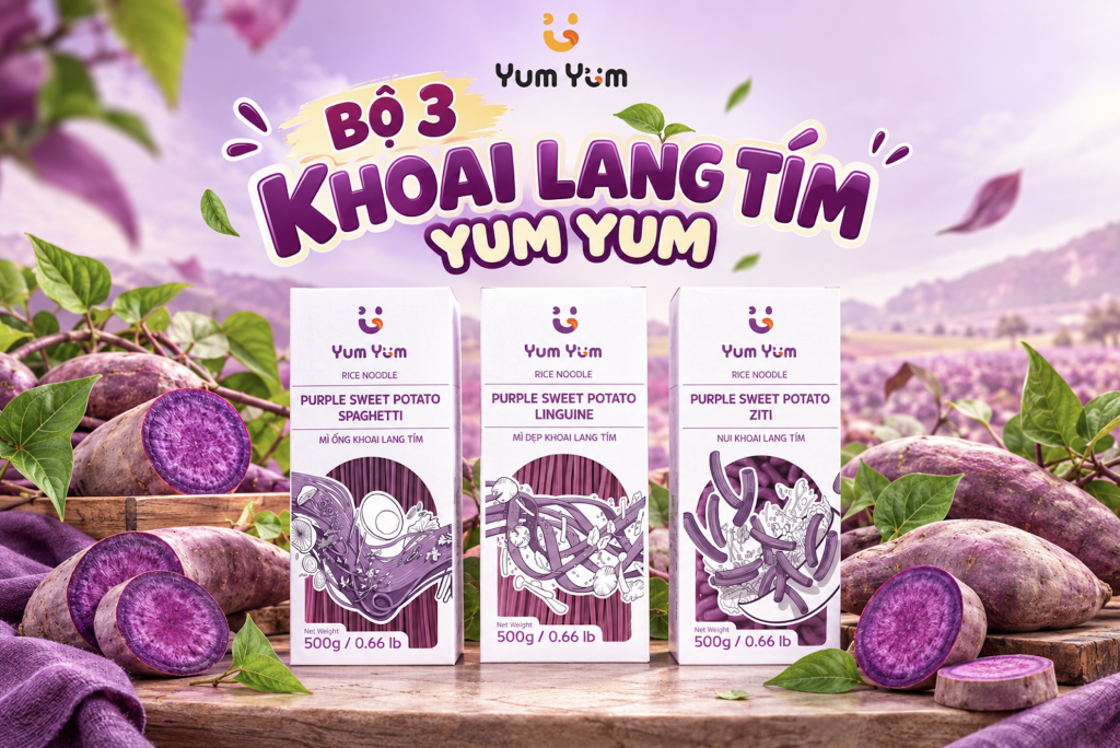 Bộ 3 Khoai Lang Tím YUM YUM